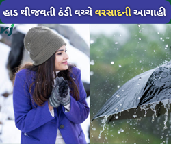 ઠંડીની સાથે વરસાદ માટે પણ થઈ જાઓ તૈયાર, હવામાન વિભાગે કમોસમી વરસાદની કરી આગાહી