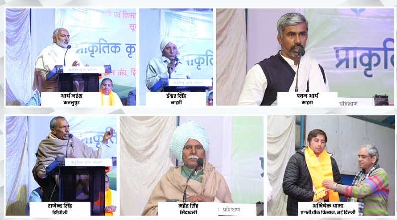 ખેડૂતો કુદરતી ખેતીની તકનીકો શીખ્યા