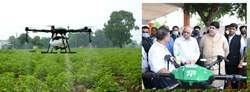 Gujarat માં CM ભૂપેન્દ્ર પટેલે ડ્રોન ટેકનોલોજી દ્વારા ઈફકો નેનો યુરીયા છંટકાવ યોજનાનો રાજ્ય વ્યાપી પ્રારંભ કરાવ્યો